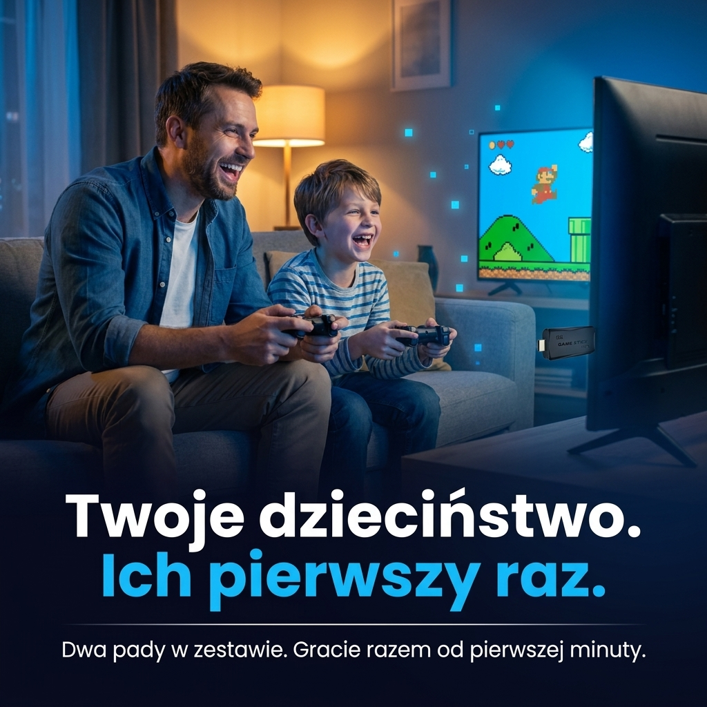 Pikselkowo - Konsola RETRO do telewizora + 2 PADY